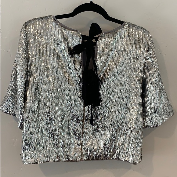 Sequined J. Crew Party Top in Size 6 - Picture 4 of 5